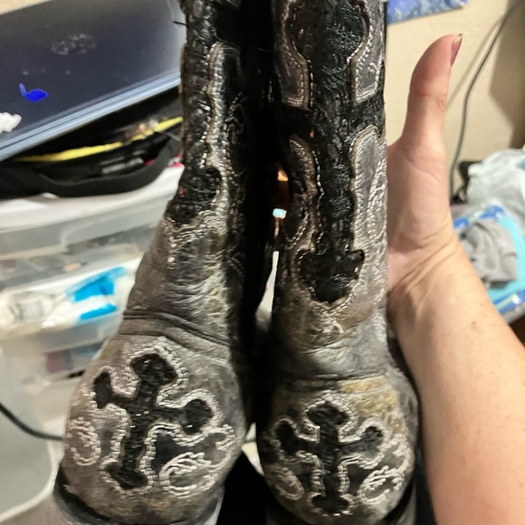 Rockin Leather Boots barely worn - Picture 3 of 5